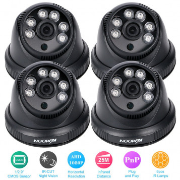 Zestaw monitoringu 4 kamery rejestrator Full Hd 1080p 1TB