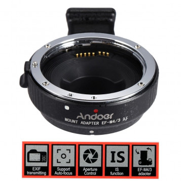 Adapter AF Canon EOS EF EFS - Micro M4/3 autofocus