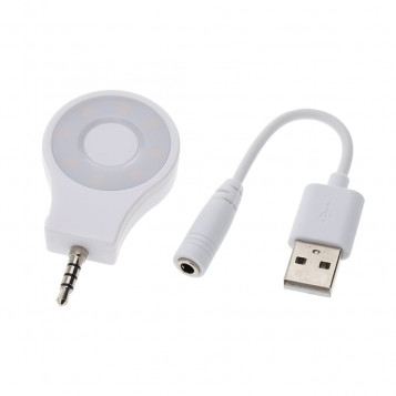 Lampka 8 Led Ring do smartfona iPhone Samsung Sony JACK