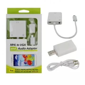 Adapter konwerter MHL Micro to VGA + Audio Adapter
