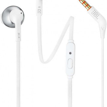 Słuchawki przewodowe JBL by Harman T205 Białe