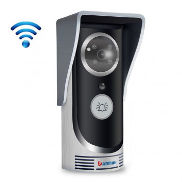 Wideofon dzwonek DANMINI 720P WiFi noktowizor PIR detekcja ruchu