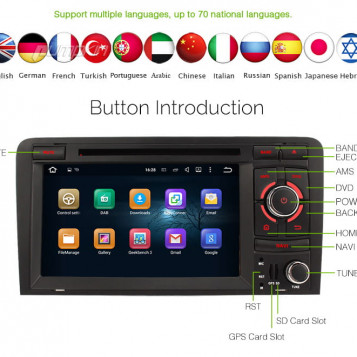 Radio nawigacja 2din GPS USB SD Audi A3