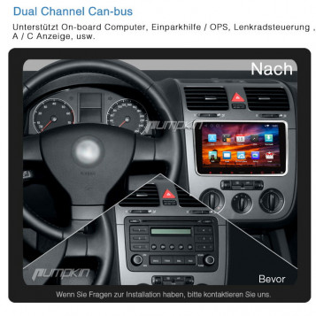 Radio nawigacja 8'' VW Skoda Seat