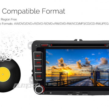 Radio nawigacja 2din GPS USB SD Android 5.1 VW