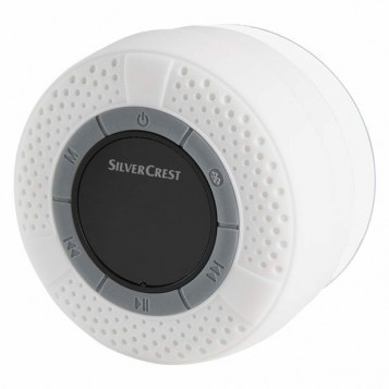 Wodoodporny głośnik do kąpieli SilverCrest HG03921B LED FM