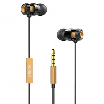 Aukey EP-C2 przewodowe słuchawki dokanałowe BASS iOS