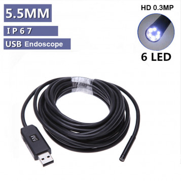 Endoskop kamera szpiegowska Kkmoon H13923 6 LED