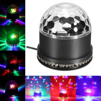 Magiczna lampa kolorowa RGB LED 12W