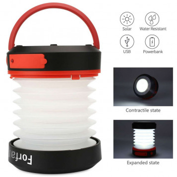 Składana kempingowa latarka lampka solar LED namiot power bank Forfar