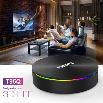 Odtwarzacz multimedialny tuner TV box Ott T95q Amlogic 4GB 64GB Android 8.1