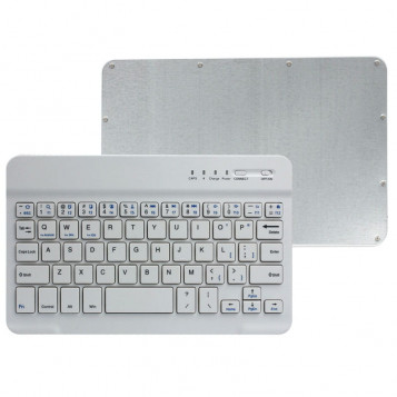 Mini bezprzewodowa klawiatura bluetooth Landfox 10'' biała