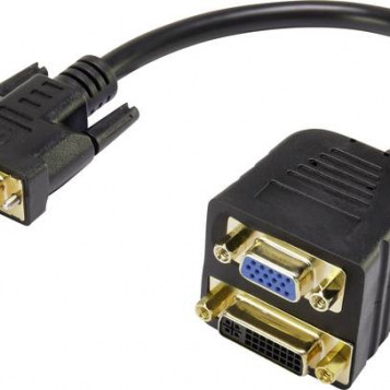 Rozdzielacz adapter Y DVI VGA Renkforce 4279662