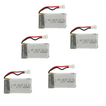 Zestaw 5 baterii LiPO do Syma JJRC 650mAh RM2379