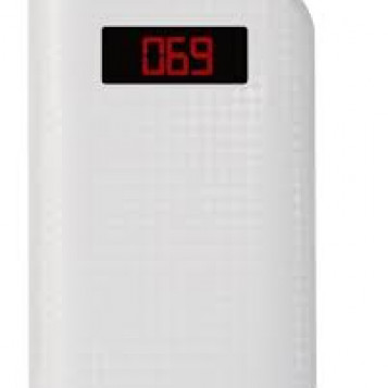 Powerbank Imymax 10000mah 2 porty USB LED biały