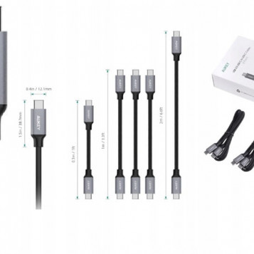 Zestaw 5 przewodów USB 3.0 USB-C Aukey CB-CMD9