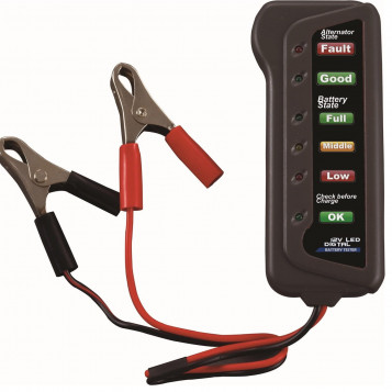 Cyfrowy tester miernik baterii Cartman TL120207 12V