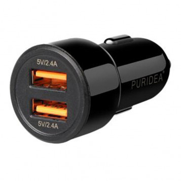 Ładowarka samochodowa Puridea CC02 2xUSB czarna