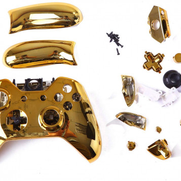 Obudowa kontrolera Xbox One HDE złoty chrom