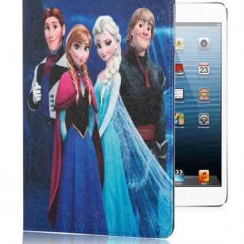 Etui pokrowiec skórzany Apple iPad Mini 2 3 Frozen Elsa i przyjaciele