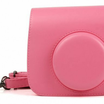 Skórzany futerał ochronny Fujifilm Instax Mini różowa