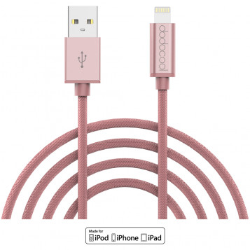 Kabel Lightning z certyfikatem MFi Dodocool DA51 różowy