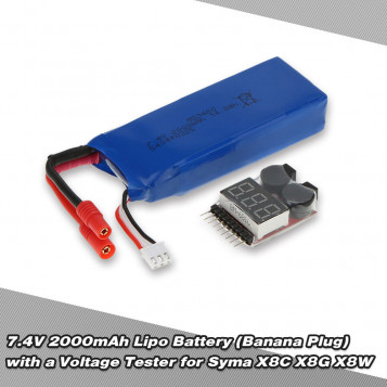 Tester napięcia RC 7.4V 2000mAh RM5014