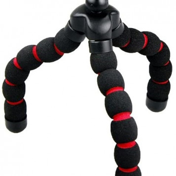 Mini tripod elastyczny statyw do kamerki telefonu Armor-X czarny czerwony