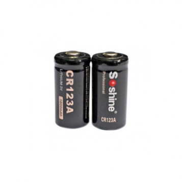 Jednorazowa bateria Soshine CR123A 3.0V 1600mAh 2 sztuki
