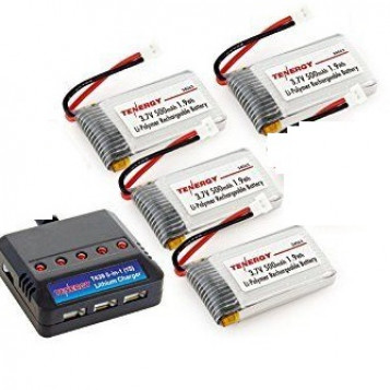 Ładowarka z bateriami 3.7V LiPO T453 3.7V 380mAh