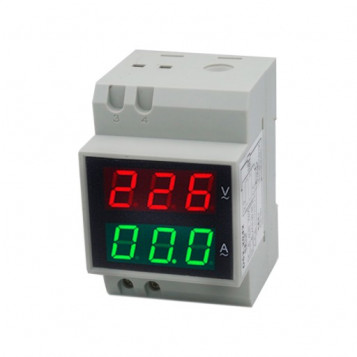 Miernik woltomierz amperomierz 2w1 100a DIN D52-2042