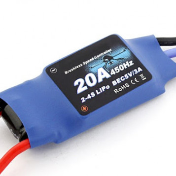 Bezszczotkowy regulator prędkości ESC 20A 450Hz Flycolor OPTO