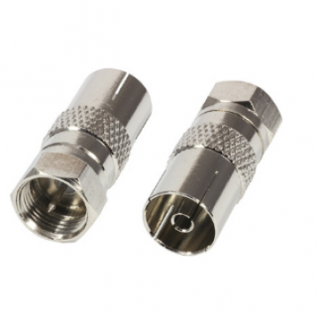 Adapter wtyk przejście F gniazdo antenowe