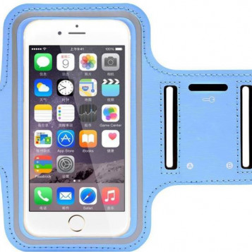 Etui na rękę ramię Samsung S4/5/6 HTC iPhone LG Huawei niebieskie