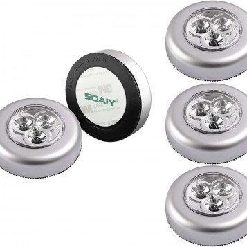 Zestaw bezprzewodowych lampek LED Soaiy I-SY-TL5P01 RGB 5 sztuk