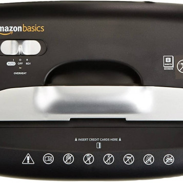Niszczarka do papieru AmazonBasics B01GG76234 czarna