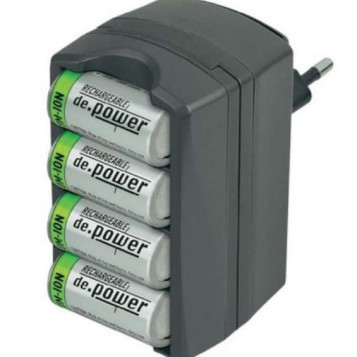 Ładowarka do 4 ogniw de.power CR123