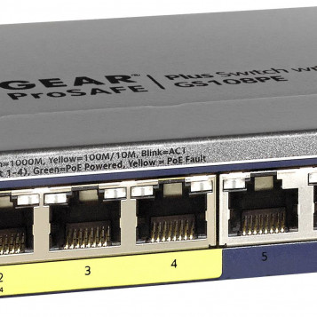Switch Netgear ProSafe Plus GS108PE 8-portów SMART PoE v3