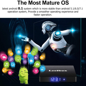 Odtwarzacz multimedialny tuner TV Box Leelbox Q4 Max 4/64GB