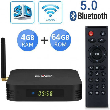 Odtwarzacz multimedialny tuner TV Box Eshowee TX6 4/64GB