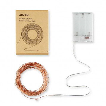 Lampki dekoracyjne Albrillo całoroczne na wesela imprezy okolicznościowe kolorowe 10M 100 LED 6W