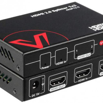 Rozdzielacz splitter HDMI 1 x 2 HDMI 2.0 4K 60FPS