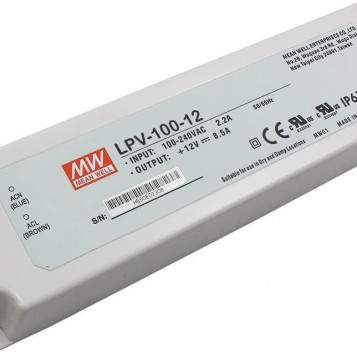 Zasilacz LED 12V 8,5A 100W MEAN WELLL LPV-100-12