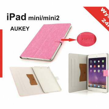 Etui różowe Aukey Apple ipad mini 2 mini 3 skóra