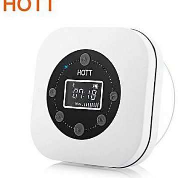 Bezprzewodowy głośnik bluetooth pod prysznic Hott S066 biały