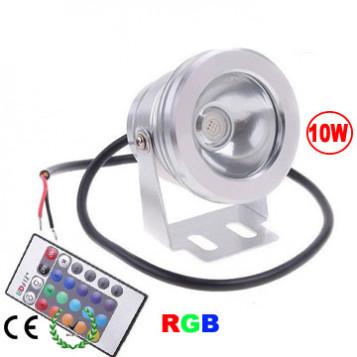 Halogen LED RGB 10W 12V basen oczko DC wodoodporny