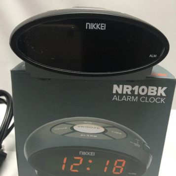 Radiobudzik zegar radio Nikkei NR10BK