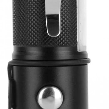 Latarka kieszonkowa LED akumulator USB COB Zoom IP65