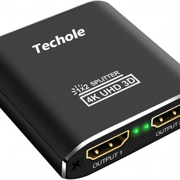 Rozdzielacz spliter HDMI 2w1 Techole 4K V1.4 HDCP 3D Blu-Ray Apple TV