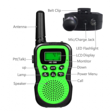 Krótkofalówka Walkie Talkie HK-588 latarka UHF